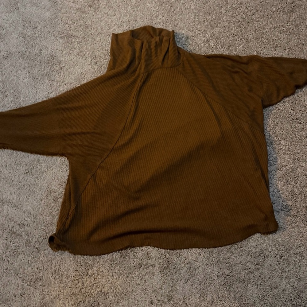 Brown Turtleneck Sweater